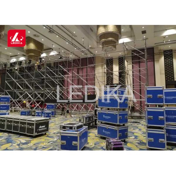 Top Quality 10m High Backdrop Stage Steel Layher Truss / Space Truss Structure