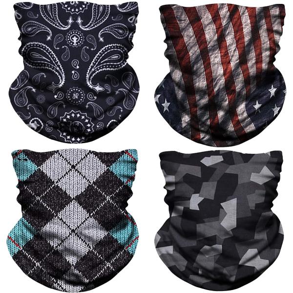 Unisex 3d Trump Adjustable Party Seamless Tube Scarf