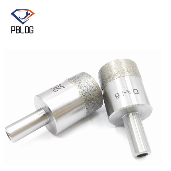 OEM Diamond Glass Drill Bits Sintered Straight Shank 12MM Diameter