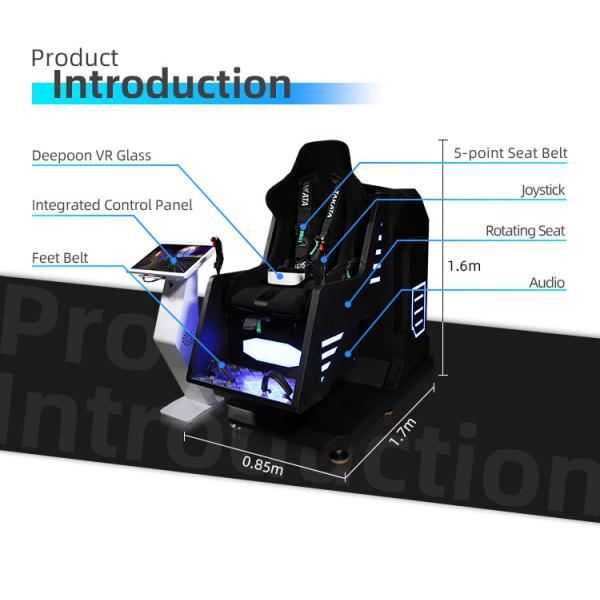 Mini 360 VR Theme Parks Equipment Rotating VR Roller Coaster Ride