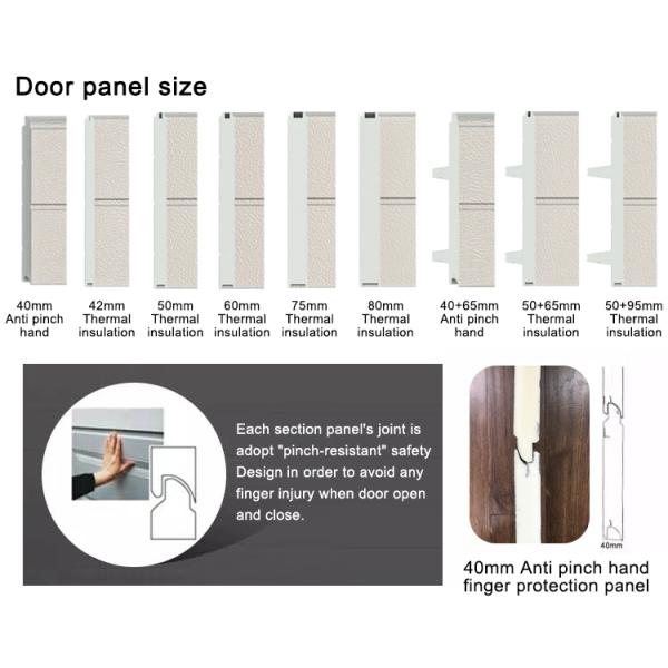 Steel Overhead Industrial Door Vertical Lifting Sectional Industrial Door Safely Automatic Sectional Industrial Door