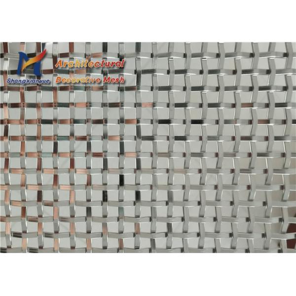 Facades 304 Stainless Steel Mesh Screen 10mm Copper Plating
