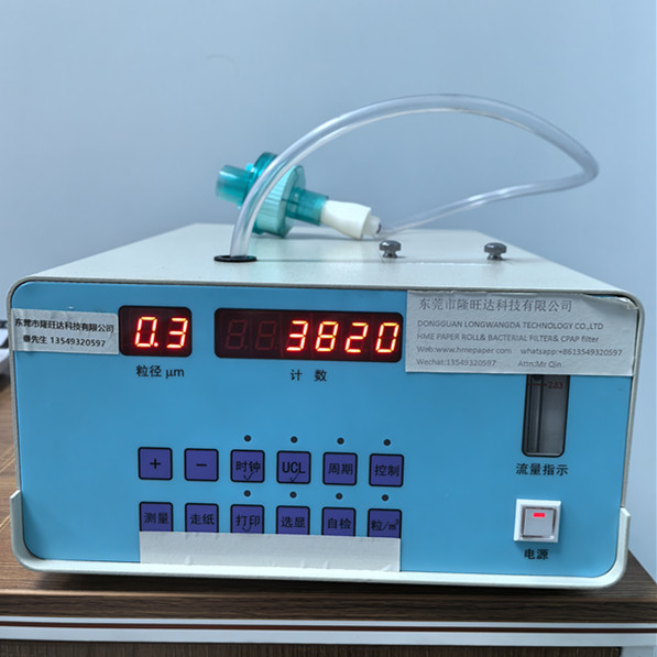 Digital display Filtration efficiency test equipment for HME Filter BV filter and spirometry filter