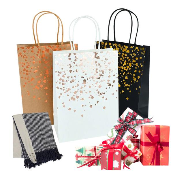 Square Bottom Clothes Paper Bag With 3- 6kg Load