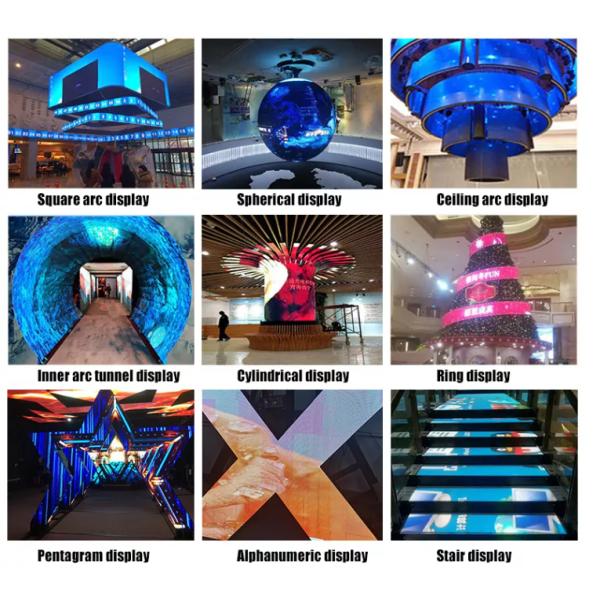 Indoor Flexible LED Display Module , Flexible LED Advertising Screen P2.5