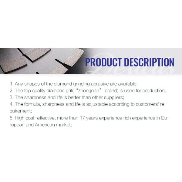 Trapezoid Type Diamond Segment Polishing Block for Double Diamond Grinding Tools