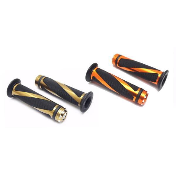 Custom Chopper Custom Motorcycle Grips , High Performance Chrome Motorcycle Parts