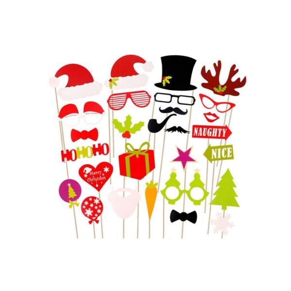 China 20 Cm Felt Christmas Decorations Photo Props With Small Bamboo Sticks wholesale