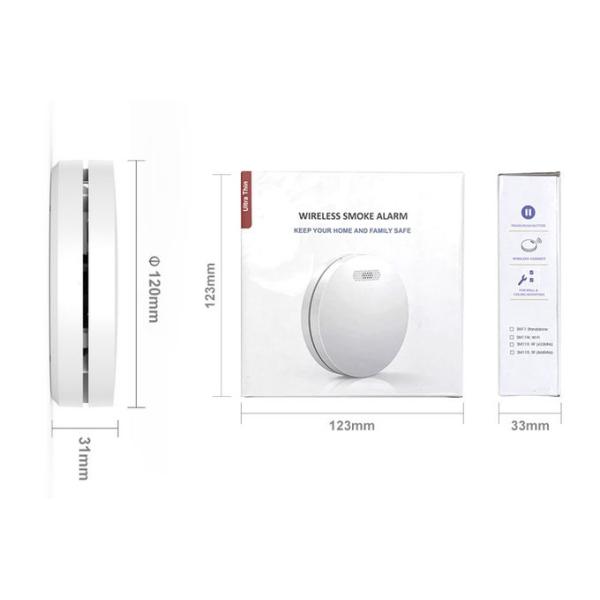 3 Years Replaceable Battery Operated Smoke Detector Indenpendent Smoke Alarm Sensor