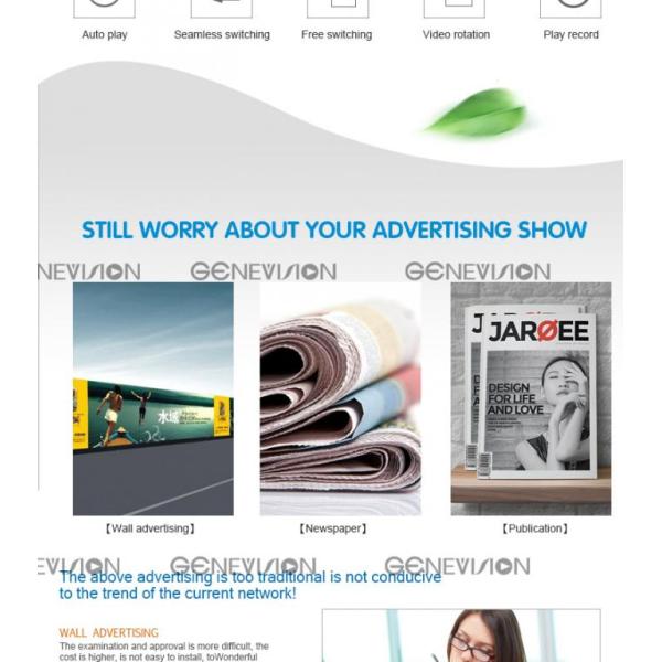 18.5 elevator vertical digital signage / LCD advertising player slim monitor 1080p