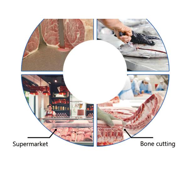 Food Grade Carbon Steel Poultry Industrial Saw Blades For Pork Beef Shop