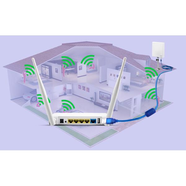 USB Desktop PC Wifi Antenna , 150mbps High Gain Router Antenna