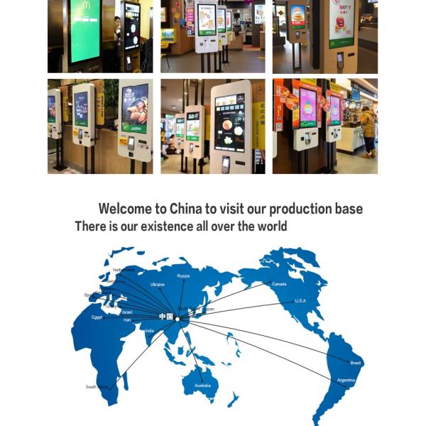 32 Inch Indoor Fast Food Ordering Kiosk For Restaurant