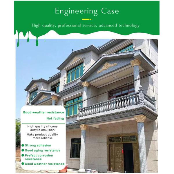 Building Coating Asian Paints Wall Paint Granite Stone Sand Exterior Elastic Coating