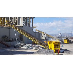 China PU Shipping Heavy Duty Belt Conveyor 15Kw B1600 Sand Gravel Mobile wholesale