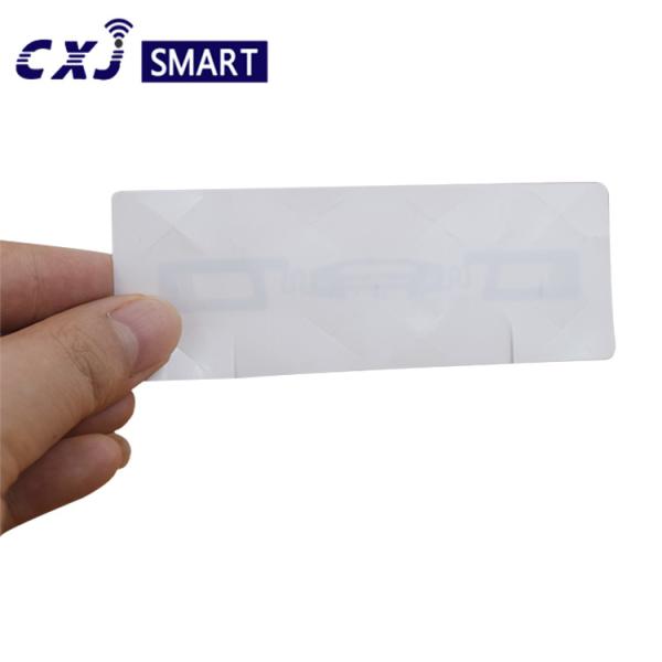 Passive UHF RFID Tag Sticker , RFID Label Sticker Alien H3 9654 For Car Windshield