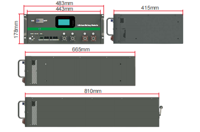 Residential Solar LiFePO4 Battery pack 48V 100AH