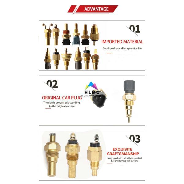 Metal Engine Water Temp Sensor 9-83151432-0 9831514320 John Deere Excavator 800C 470GLC