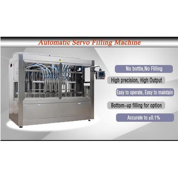 Piston High Viscosity Liquid Filling Machine Servo Motor Driven