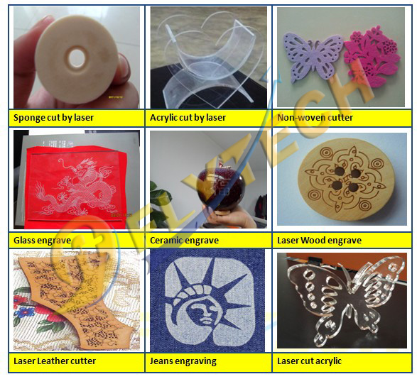 co2 Double Head CNC Laser Cutting Machine for acylic/wood/marble with fast speed low noise