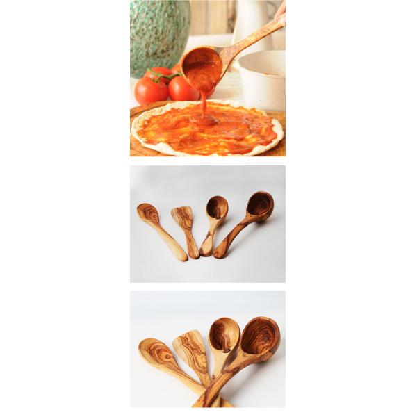 Olive Wooden Kitchen Utensil Set Handmade Kitchen Porridge Spoon Spatula