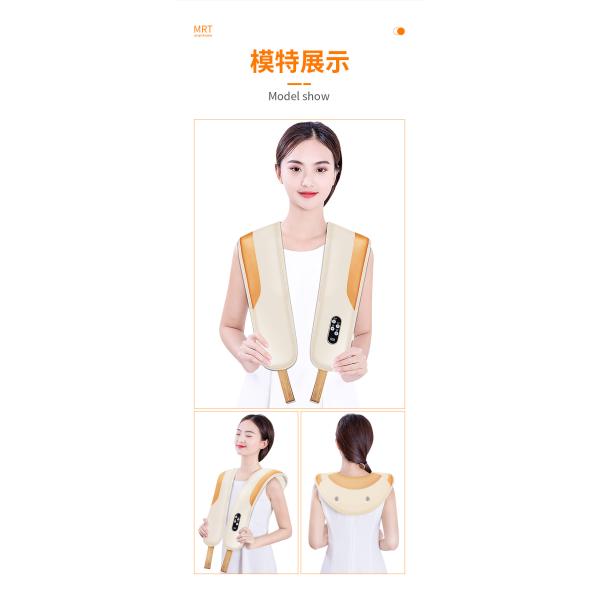 15 Minutes Microfiber Leather And 3D Mesh Neck Shoulder Massage Belt