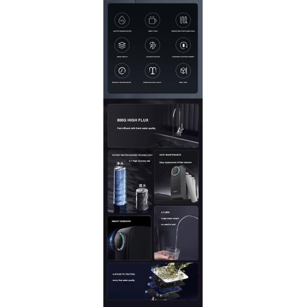 2:1 Low Wastewater Ratio Household Reverse Osmosis Direct Drinking Machine