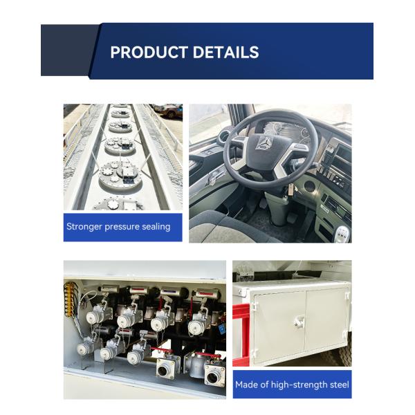 25000 Liters Carbon Steel Tank Truck 8x4 Diesel Dispensing Truck Manual Transmission
