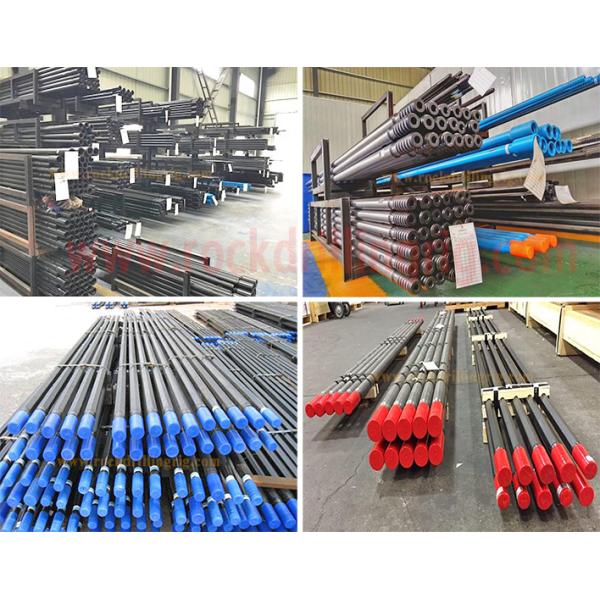 Thread Extension Rock Drill Rods / Thread Drill Pipe High Length API Forging