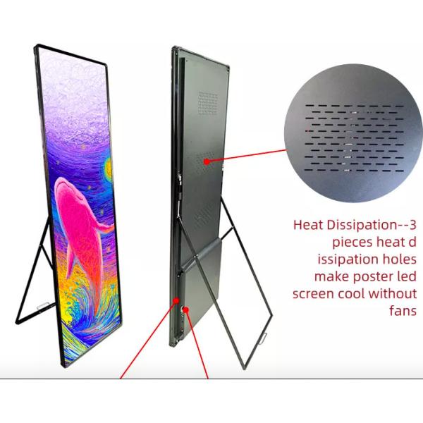 Floor Standing WIFI Control Poster Led Display Light Weight Magic Digital Mirror P2.5