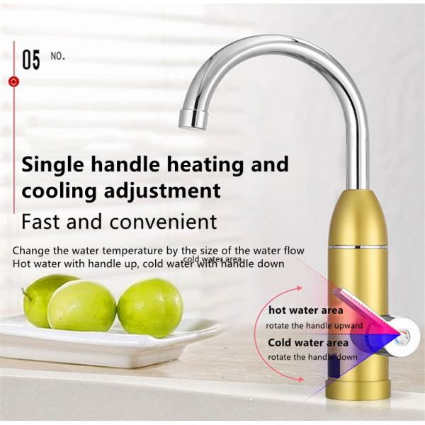 3000W 220v Digital Control Electric Faucet Fast heating With Led Dsiplay