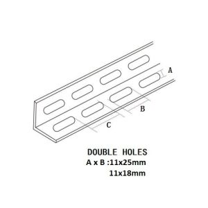 Wholesale Electrical Zinc Double Slotted Angle Strut Channels