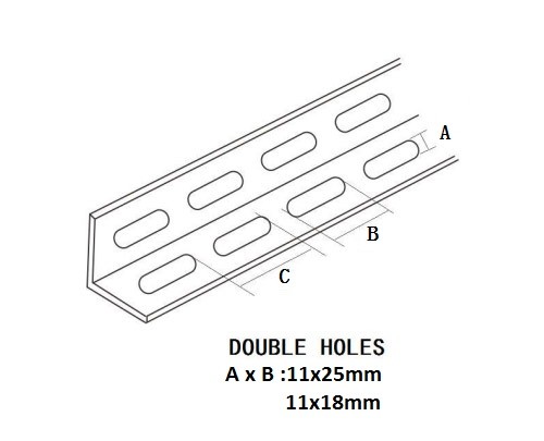 Wholesale Electrical Zinc Double Slotted Angle Strut Channels