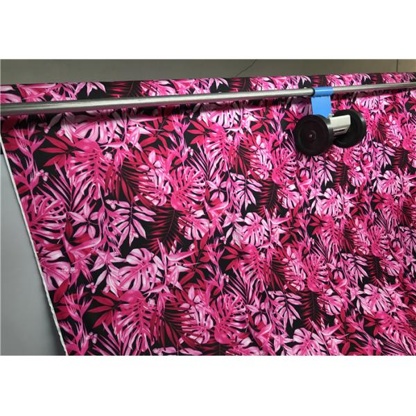 Semi Dull Lycra Spandex Fabric , Vanish Patterned Lycra Stretch Fabric