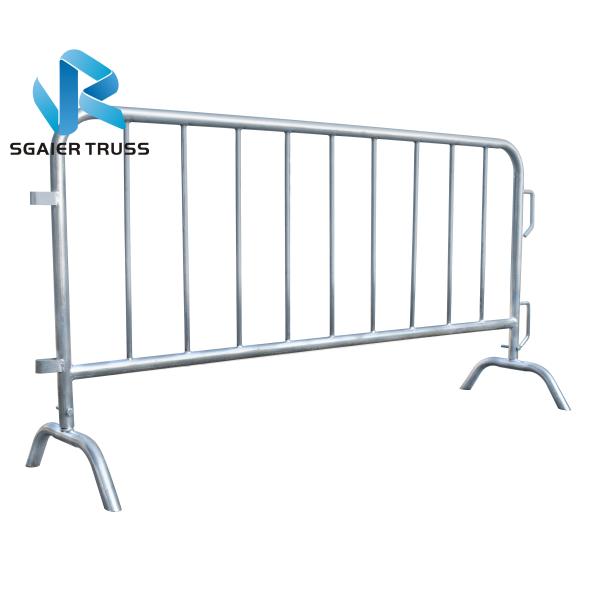 Safety Walkway Temporary Steel Traffic Crowd Control Barrier Zinc Galvanized