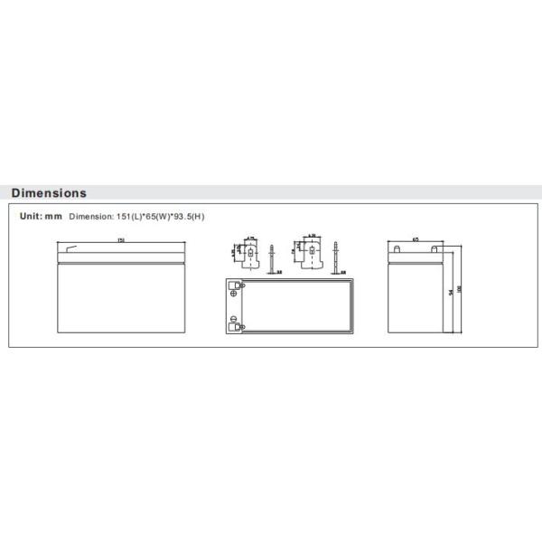 2.05kg weight deep cycle vrla battery 12v for solar system application