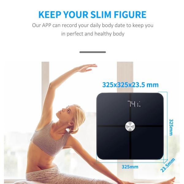 ITO Glass Scale Smart Bluetooth Body Analyser Scale Bluetooth Body Fat Scale