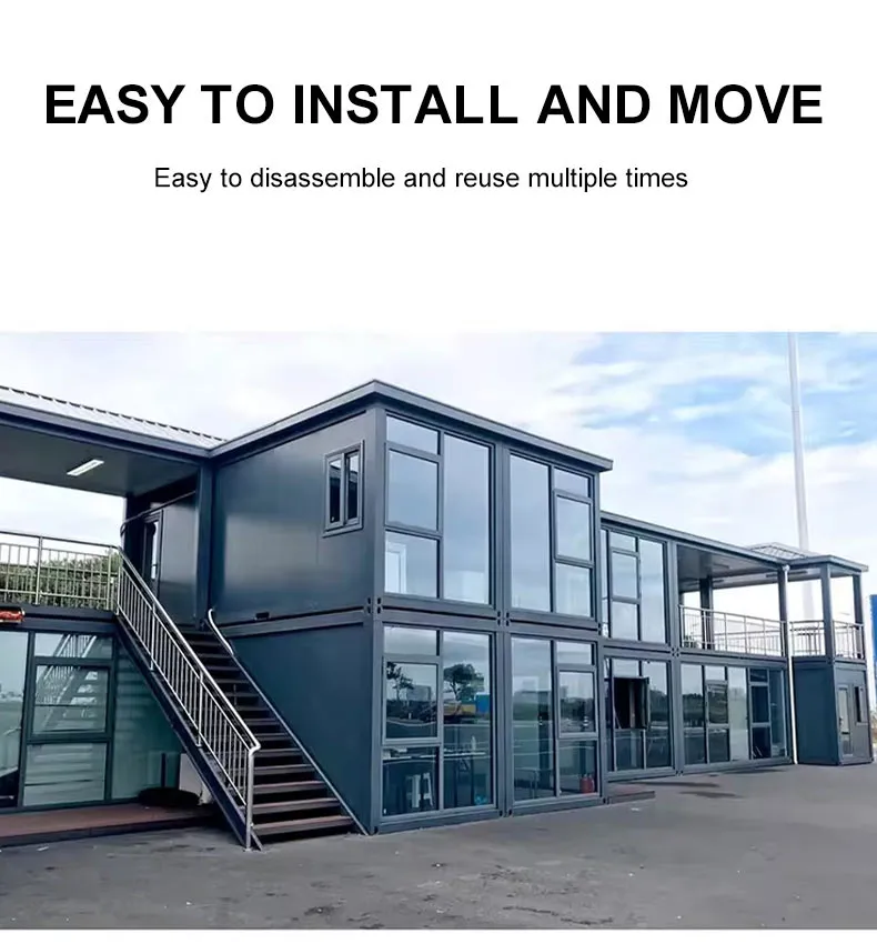 Modern Office Design Flat Pack Container House for Versatile Workspaces