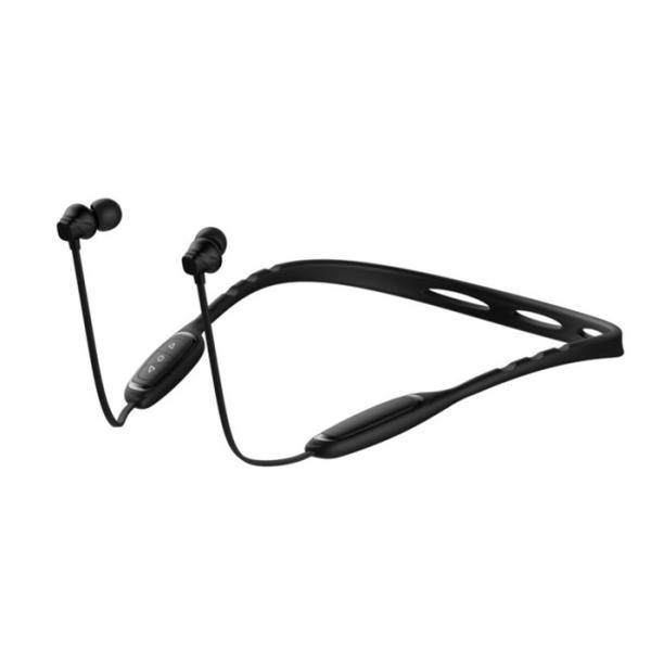 Portable Wireless Bluetooth Noise Cancelling Earbuds , Wireless Neckband Headphones With Mic