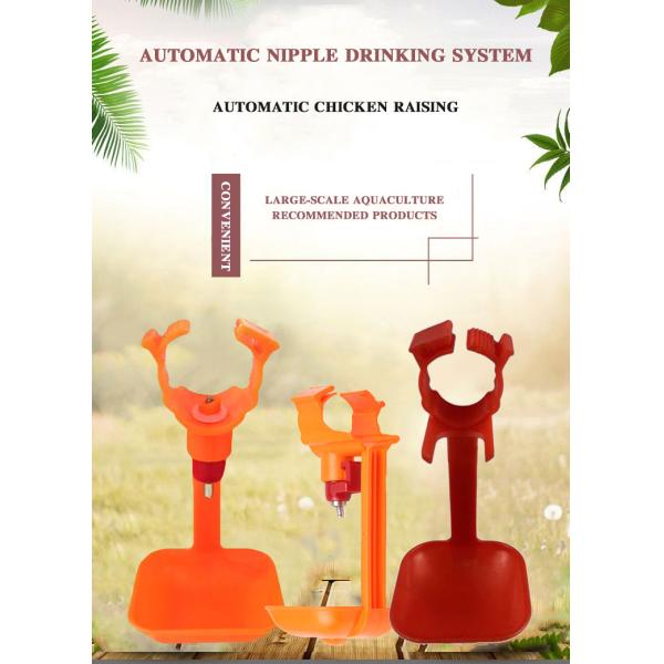 3m PVC Pipe Broiler Automatic Drinker Nipple System In Poultry Farm