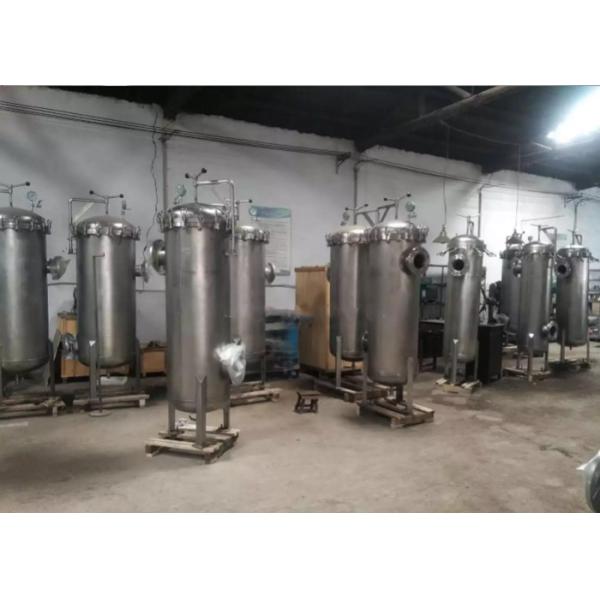 Topline Single Liquid Bag Filter Housings Polished Finish With Silicone O Ring