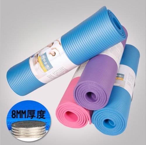 NBR 1/2-Inch Extra Thick 72-Inch Long Non Slip Exercise Yoga Mat For Pilates,Fitness Workout