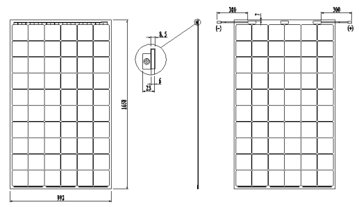 High Efficiency P Type Standard Solar Panel 325W Sound insulation and heat insulation