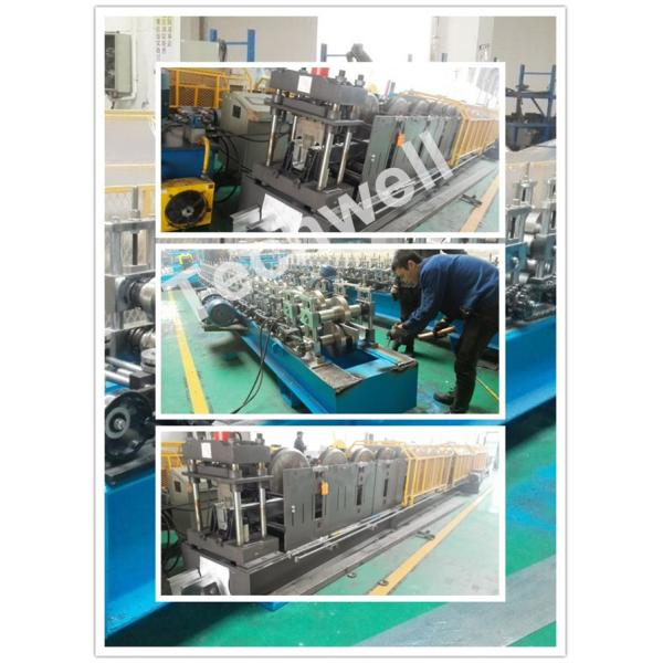 Guiding Column Forming Structure Hat Profile Cold Roll Forming Machine For 15KW Motor Power