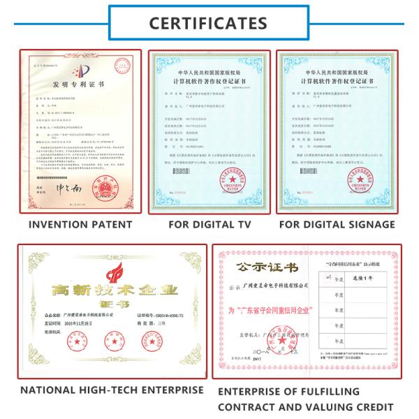 24 23.6 Wall mounted advertising display lcd screen android USB smart advertising player for stores