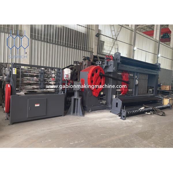 China Oil Industries Hexagonal Hole Gabion Mesh Machine 88x110mm wholesale