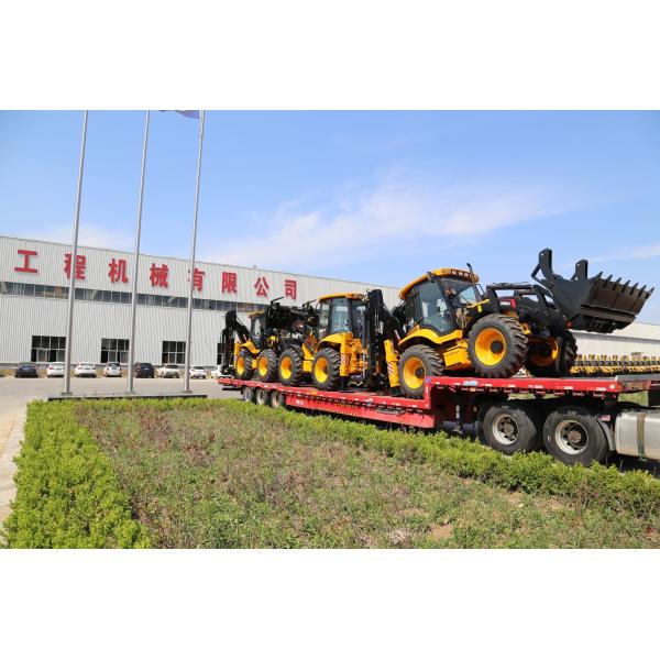388H 4 Wheels Steering 2.5 Ton Backhoe Loader with 6 in 1 Bucket