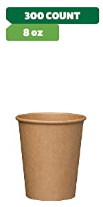 8 oz Paper CUps 300