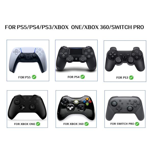 8 in 1 Pack Multi Colors High Quality Silicone Joystick Caps for PS5/XBOX Controller Grips