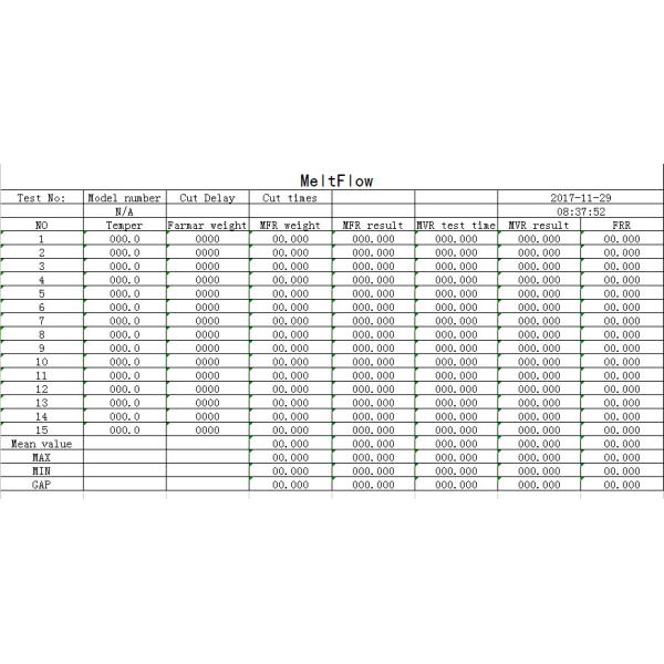 ISO 1133 Fully Automatic Melt Flow Index Tester MFI Test Equipment